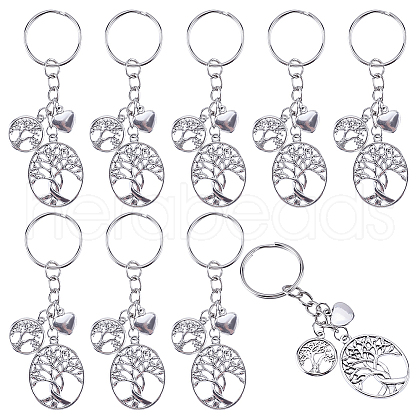 SUNNYCLUE 20Pcs Alloy Keychain KEYC-SC0001-15A-1