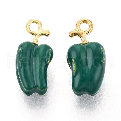 Alloy Enamel Pendants ENAM-N062-05B-G-1