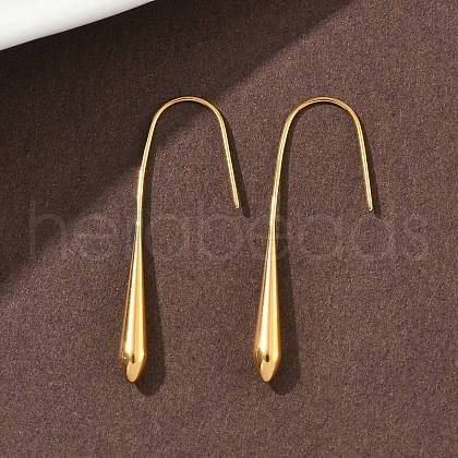 304 Stainless Steel Dangle Earrings EJEW-F375-01C-G-1
