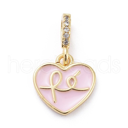 Cubic Zirconia Charms KK-G363-09G-03-1
