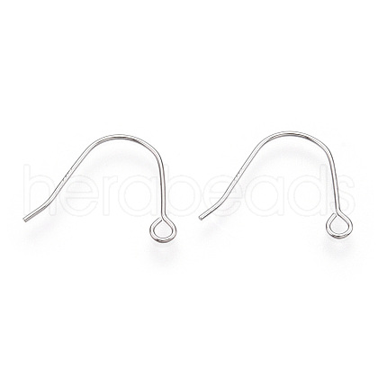 Anti-Tarnish Rhodium Plated 925 Sterling Silver Earring Hooks STER-T007-117P-1