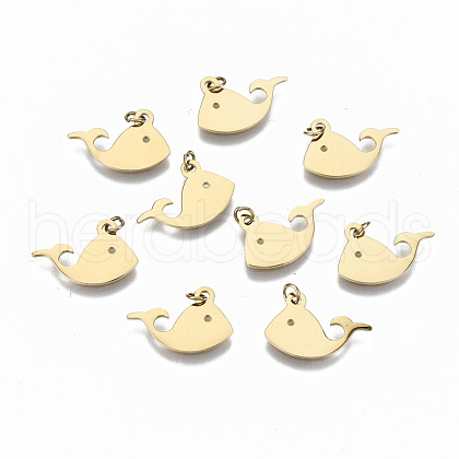 304 Stainless Steel Charms X-STAS-S116-061G-1