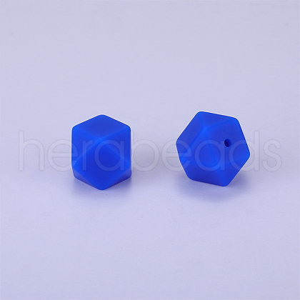 Hexagonal Silicone Focal Beads SI-JX0020A-92-1