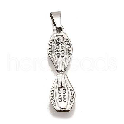 304 Stainless Steel Pendants STAS-B086-03P-1