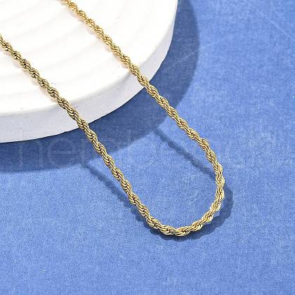 304 Stainless Steel Rope Chain Necklaces X-NJEW-F226-03G-02-1