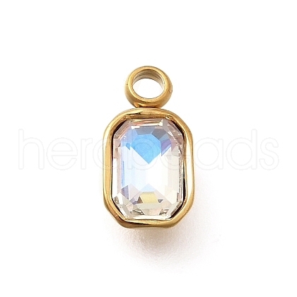 304 Stainless Steel Pendants STAS-Q346-03G-04-1