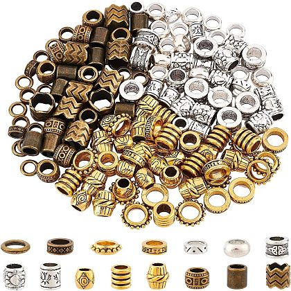 Tibetan Style Alloy Beads PALLOY-NB0001-54-1