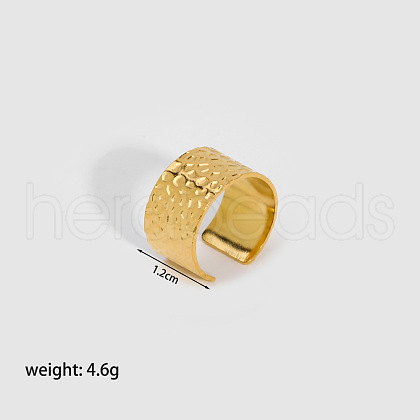 Stainless Steel Adjustable Open Cuff Rings for Women IM9526-1-1
