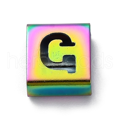 Ion Plating(IP) 304 Stainless Steel Square Slide Charms STAS-L132-20G-M-1