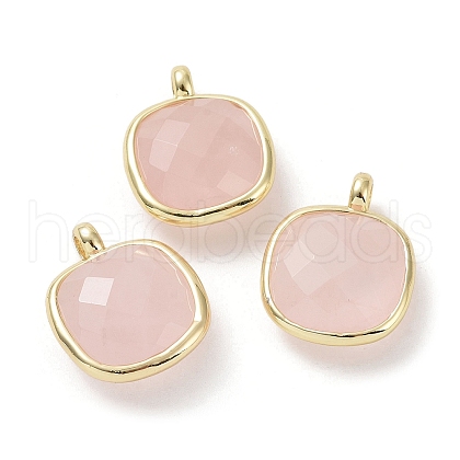 Natural Rose Quartz Pendants G-G012-09G-04-1