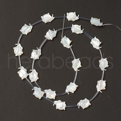 Natural White Shell Mother of Pearl Shell Beads BSHE-B005-11-1