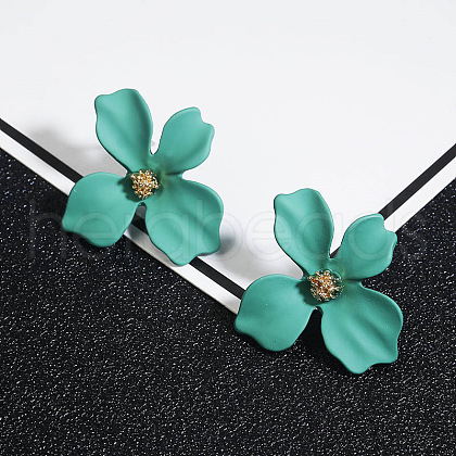 Flower Alloy Stud Earrings WGD3727-04-1