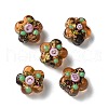 Handmade Foil Lampwork Beads Strands FOIL-Z001-02D-2