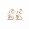 Alloy Enamel Pendants ENAM-N054-66C-NR-2