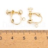 Brass Earring Findings KK-O146-01G-3