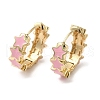 Star Real 18K Gold Plated Brass Hoop Earrings EJEW-L268-013G-04-1