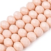 Opaque Solid Color Imitation Jade Glass Beads Strands EGLA-A044-P8mm-D05-1