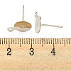 Brass Stud Earring Findings KK-K225-02B-P-3