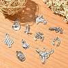 100 pcs 10 Style Tibetan Style Alloy Pendants TIBEP-CJ0001-32-5