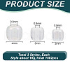 GOMAKERER 3 Style Round Glass Seed Beads SEED-GO0001-02-2