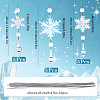 SOFPLATE 15Pcs 3 Styles Christmas Acrylic Snowflake Pendant Decorations HJEW-SP0001-04C-2