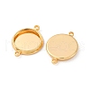 Brass Connector Cabochon Settings KK-F898-21B-G-2