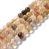 Natural Rutilated Quartz Beads Strands G-B029-B02-03-1