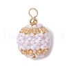 Seed Beads Pendants PALLOY-MZ00376-04-1