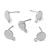 Non-Tarnish 304 Stainless Steel Ear Stud Components STAS-F227-19C-P-1