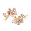 Brass Micro Pave Cubic Zirconia Pendants KK-A253-16G-2
