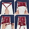 Cloth Cord for Women's Wedding Dress Zipper Replacement SRIB-WH0007-80D-4