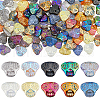 SUPERFINDINGS 100Pcs 10 Colors Electroplate Glass Beads Strands GLAA-FH0001-78-1