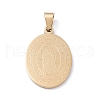 PVD Vacuum Plating 304 Stainless Steel Pendants STAS-A053-21G-1