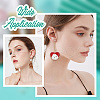 Beebeecraft 100Pcs Iron Ball Stud Earring Post STAS-BBC0001-79-5
