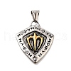 304 Stainless Steel Pendants STAS-R163-01ASG-1
