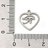 Non-Tarnish 201 Stainless Steel Pendants STAS-E206-06P-03-3