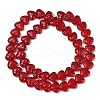 Transparent Glass Beads Strands GLAA-H038-01F-2