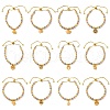 Brass Slider Bracelets BJEW-C090-01G-2