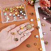 Unicraftale 50Pcs 5 Colors Tibetan Style Zinc Alloy Dog Paw Prints European Beads MPDL-UN0001-02-5