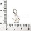 Brass Micro Pave Cubic Zirconia Pendants KK-D378-25S-3