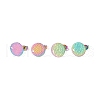 Ion Plating(IP)  304 Stainless Steel Ear Stud Findings STAS-O119-15C-M-3