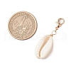 Natural Shell Pendant Decoration HJEW-JM03190-03-3
