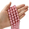 Eco-Friendly Glass Pearl Bead Strands X-HY-A008-12mm-RB109-4