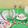 300Pcs 12 Colors Crackle Baking Painted Imitation Jade Glass Beads Set DGLA-TA0001-05-7