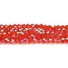Transparent Electroplate Glass Beads Strands EGLA-A039-T2mm-B14-1