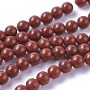 Natural Red Jasper Beads Strands X-G-F348-01-6mm-A-2