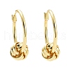 Brass Knot Hoop Earrings for Women X-EJEW-A072-19LG-2