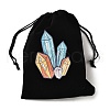Rectangle Printed Velvet Cloth Packing Pouches ABAG-U006-03E-3