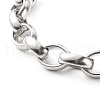 304 Stainless Steel Rolo Chain Bracelets for Women BJEW-JB06673-01-4