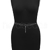 Alloy Double Layer Link Chain Tassel Belly Chains WG10755-13-1